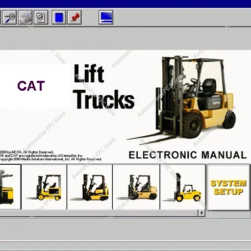

ДЛЯ вилочного погрузчика CAT MCFA + PUBLICATIONS PARTS катализатор + руководство по обслуживанию 2019, НОВИНКА