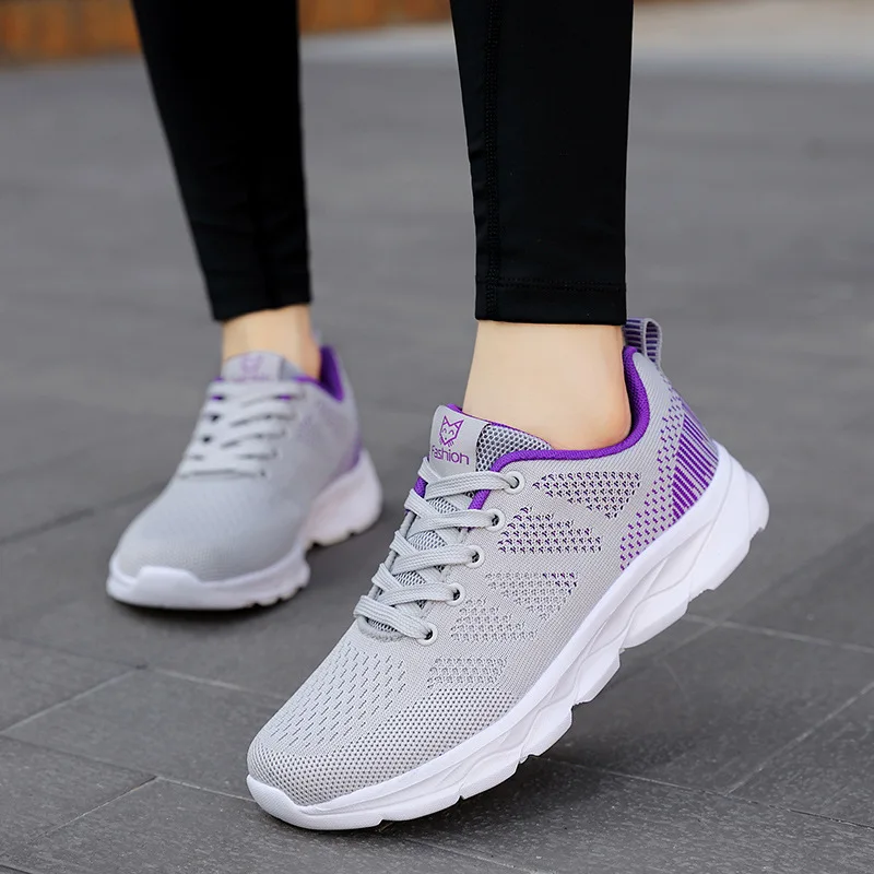 Zapatos Deportivos cómodos y transpirables para mujer, calzado informal y ligero para primavera, verano y otoño, novedad de 2024