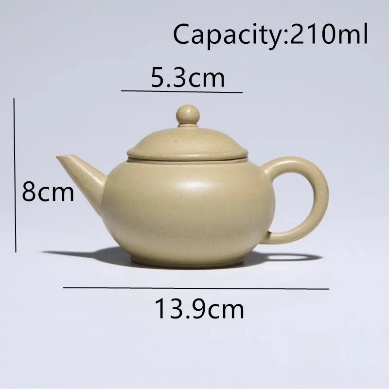 210ml Handmade Yixing Purple Clay Teapot Beauty Tea Infuser Tea Pot Tradition Household Kettle Chinese Raw Ore Zisha Tea Set