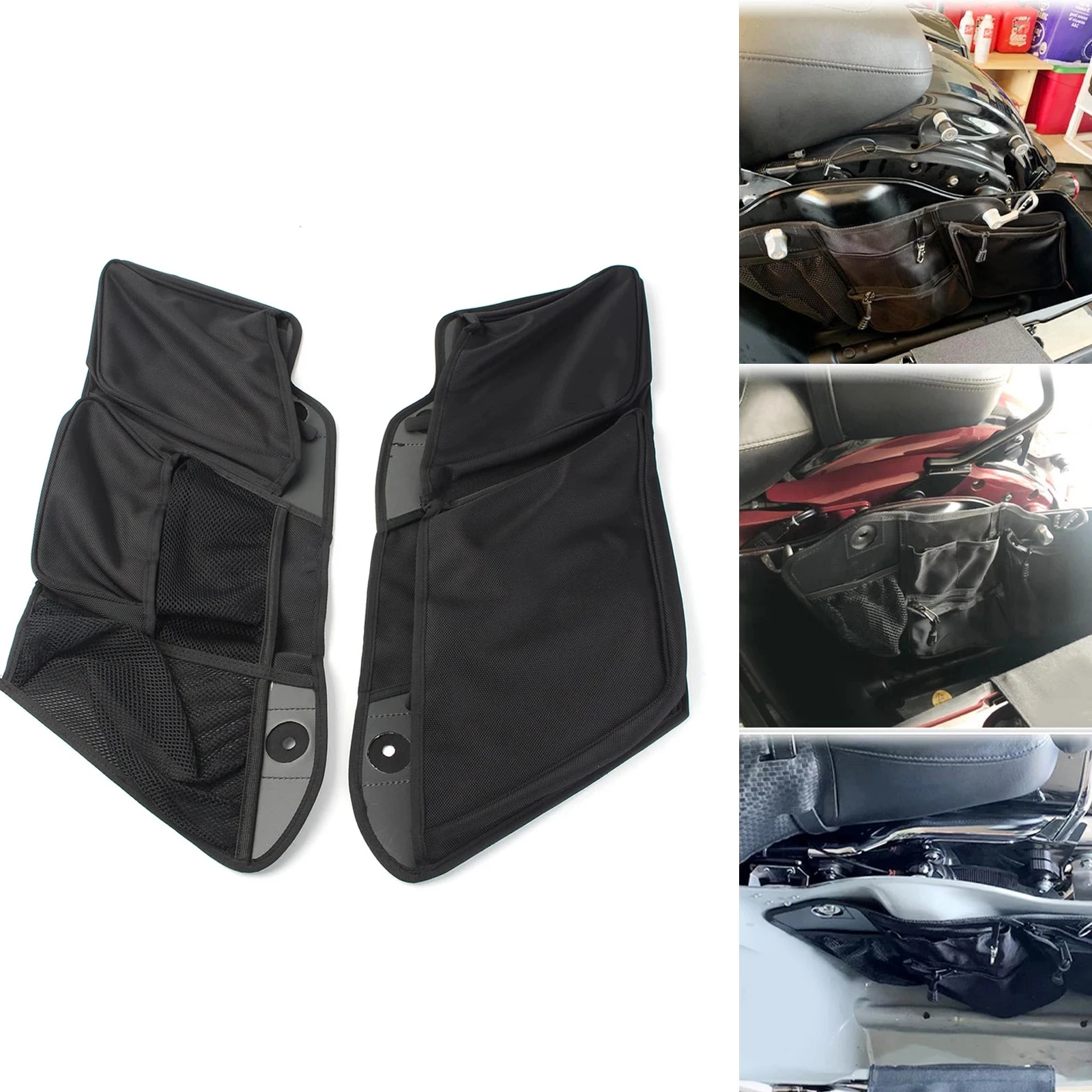 Motorcycle 2x For Harley Davidson Touring FLHX FLTRX FLHR FLHTKL 2014-up Liner Saddlebag Internal Tool Storage Bag Left Right
