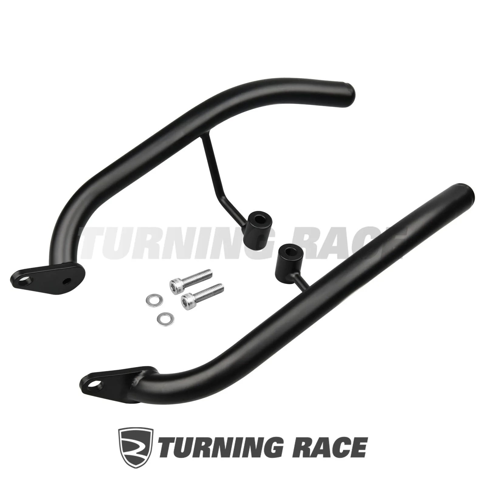 رف أمتعة بقضيب إمساك خلفي لـ Kawasaki Z900RS / CAFE 2018–2025 سبليت ركاب السكك الحديدية اليسرى واليمنى منفصلة نوع مقبض فولاذي