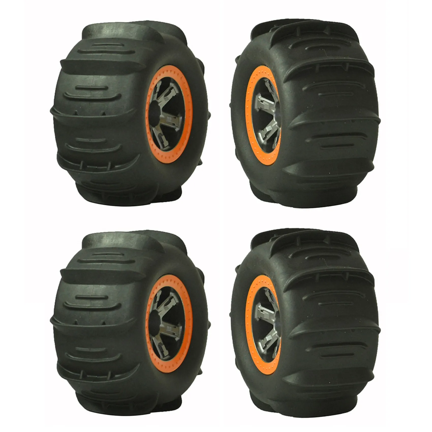 

B78B-4Pcs 1/12 RC Car Rim Tire ,RC Racing Car Beach Tires Desanding Tires For XLH 9125 9116 104009 1/12 RC Car Universal