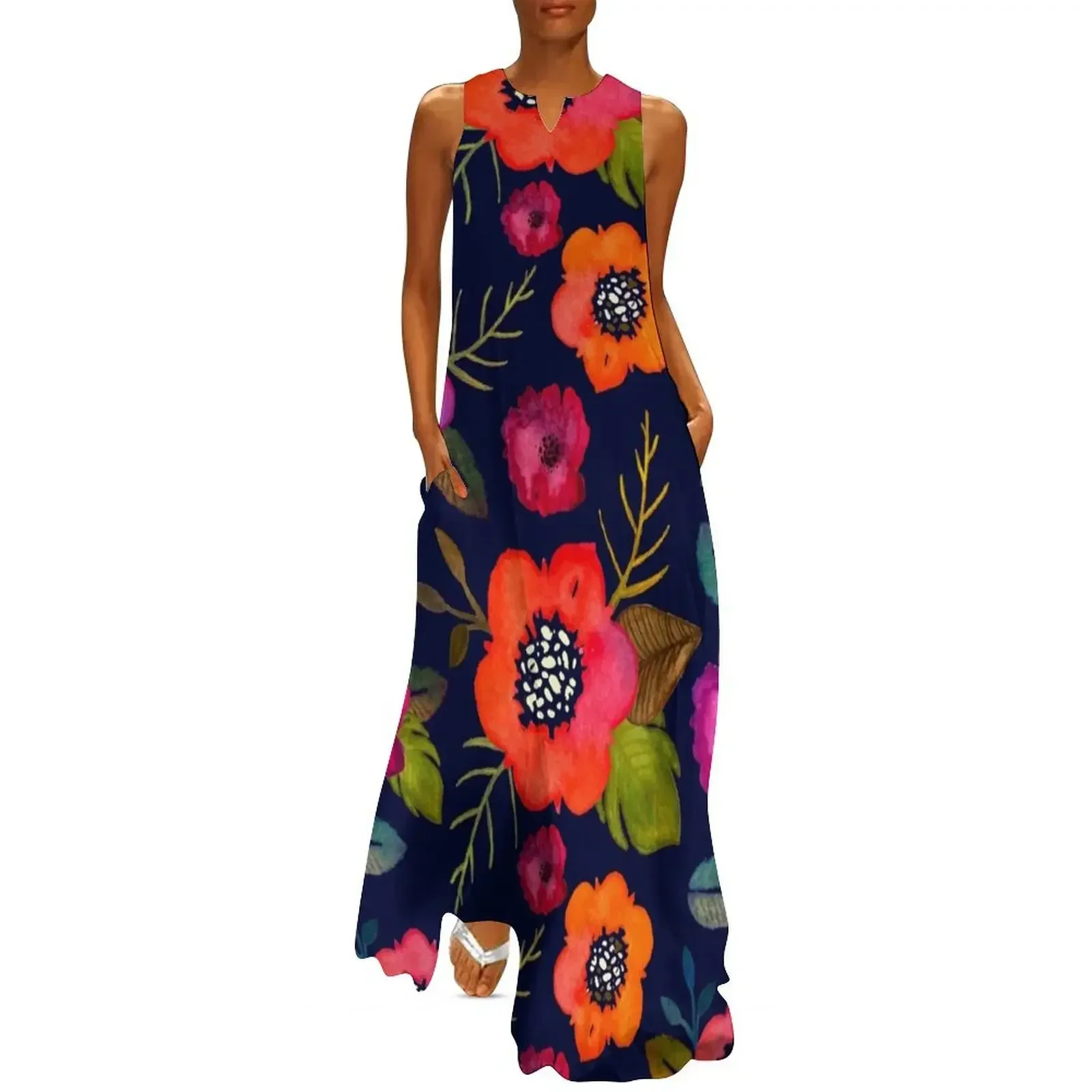 

Symphony de Fleurs Long Dress women dresses dresses for womens Long dress woman Dress
