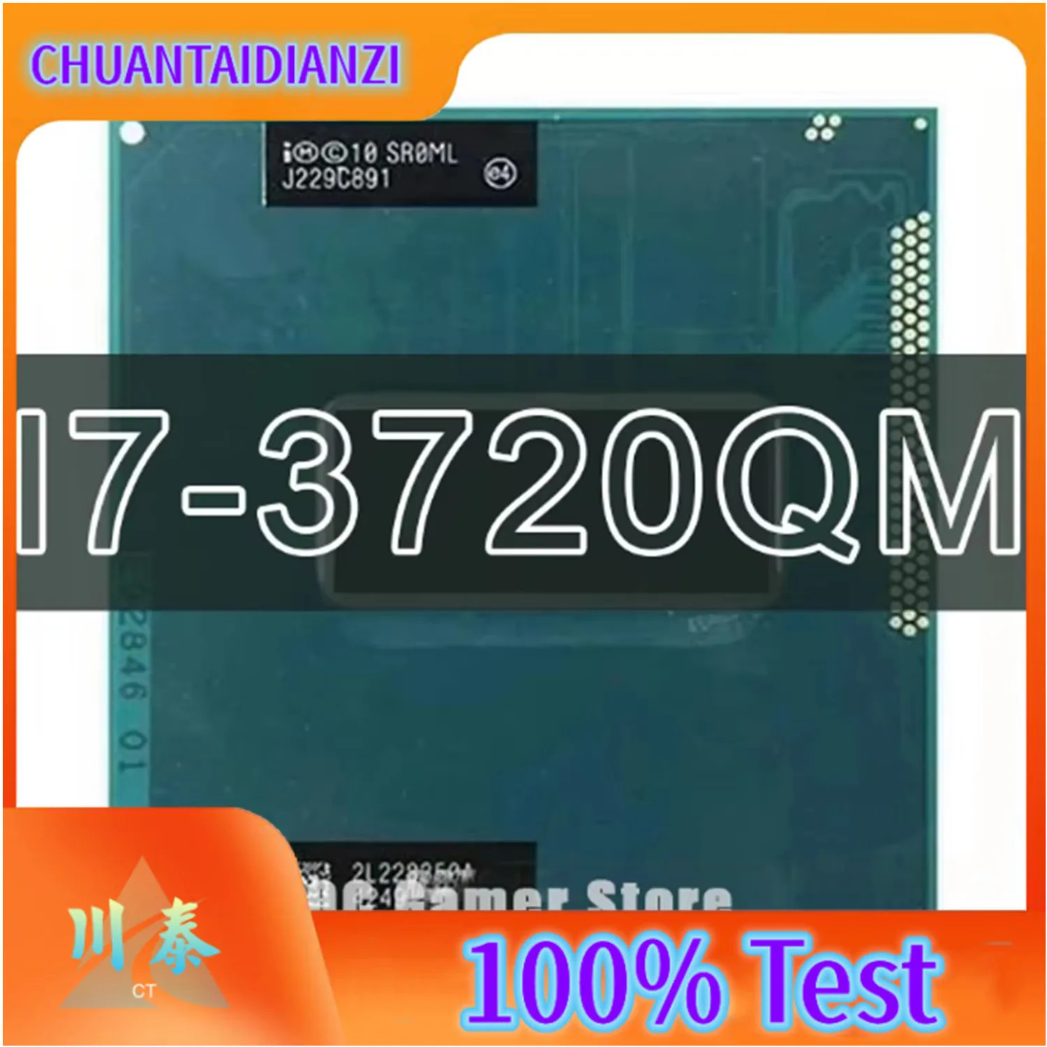 

Core i7-3720QM i7 3720QM SR0ML CPU Laptop Processor I7 3720QM 2.6 GHz Quad Core 6M 45W Socket G2 / rPGA988B HM75 HM77