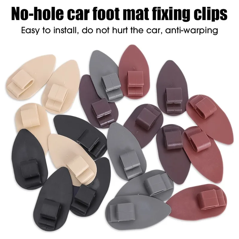 Car Carpet Clips Removable Car Foot Mat Anti-Slip Fixing Clip Holders  Auto Carpet Fixing Grips Clamps Fastener Retainer