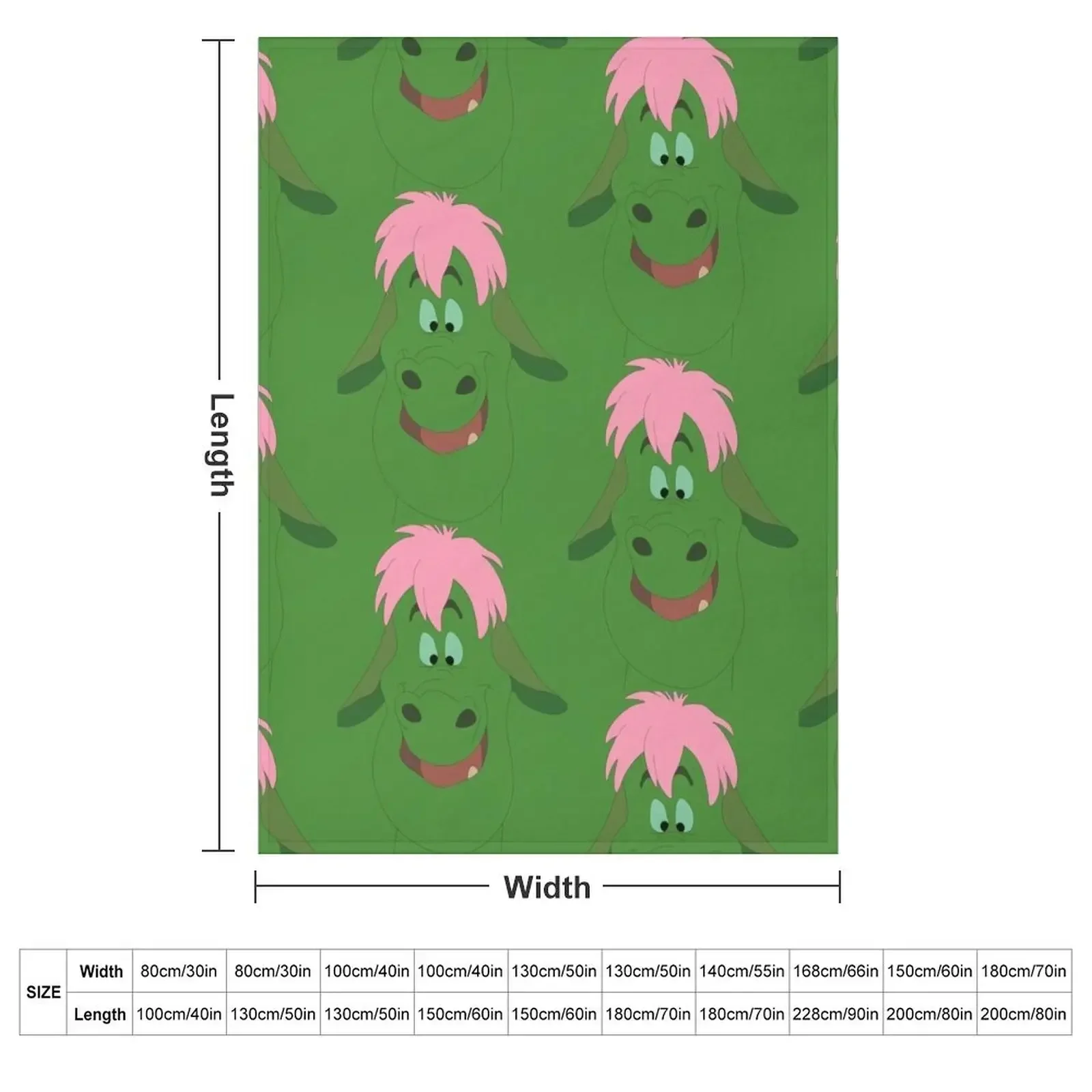 Elliot the dragon Throw Blanket for babies Luxury Throw Warm Cute Blankets