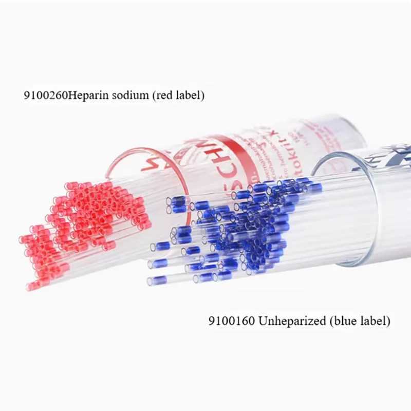 60ul75ul trace blood cell capillary glass blood collection tube sodium heparinization containing anticoagulant