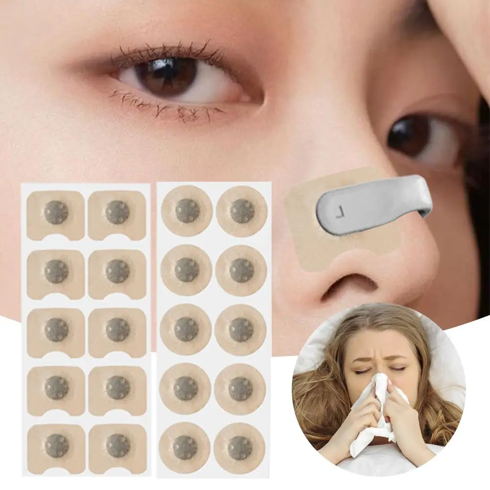 10/100pcs Nose Strips Pack Of Anti-Snoring Nose Strips Magnetic Nose Strips Breathing Nasal Strip Improve Sleep Quality