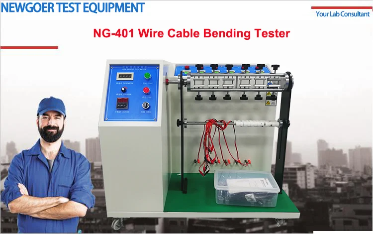 Wire Cable Bending Tester Wire Swing Flexing Testing Machine Power Cord Repeated Bending Durability Tester