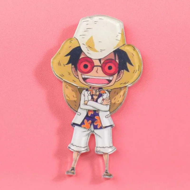 Eendelige Cartoon Badge Chopper Luffy Zolona Beauty Brooch Anime Badge Koelkastmagneet Studentenklasse Badge Verjaardagscadeau