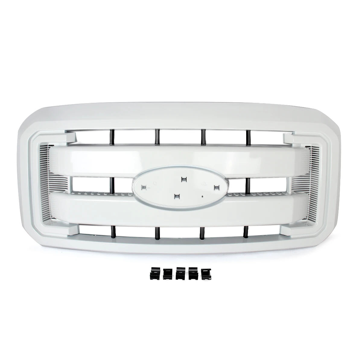 SAIQINGSP Front Bumper Grill for  F-250 F-350 F-450 F-550 Super Duty 2011-2016 Racing Upper Grilles Mesh NEW Oxford White