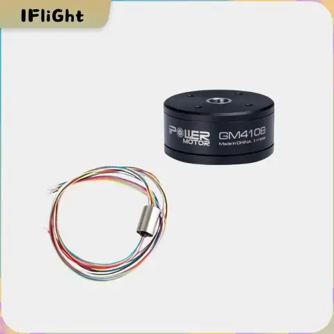 iFlight New iPower Motor GM4108H-120T GM4108 4108 Brushless Gimbal Motor with 8mm Hollow Shaft / 7.9mm Aluminium Slipring
