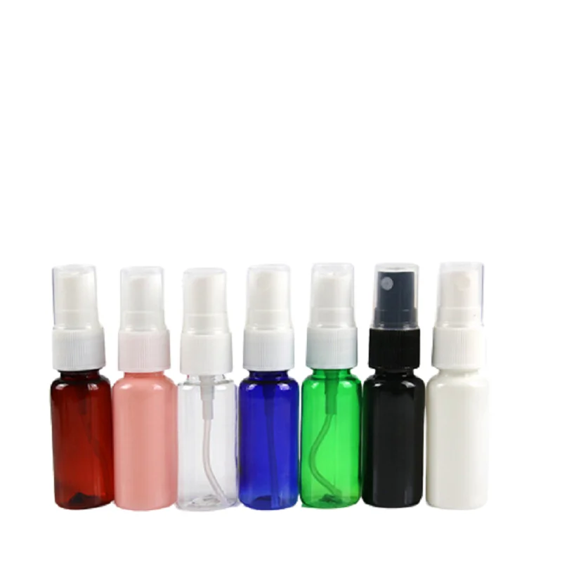 

10/20/30ml PET Plastic Travel Spray Bottles Pink Black Blue Perfume Atomizer Cosmetics Fine Mist Toner Water Spray Bottle 50pcs