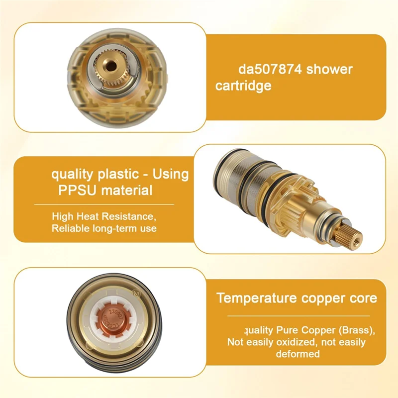 

AT63-DA507874 Thermostatic Shower Cartridge, Thermostatic Shower Cartridge Danze Shower Cartridge