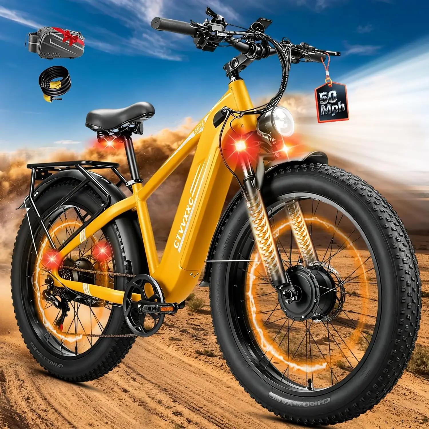 9000W Peak Dual Motor Ebike Adults 50MpH Fast Dirt, Customized