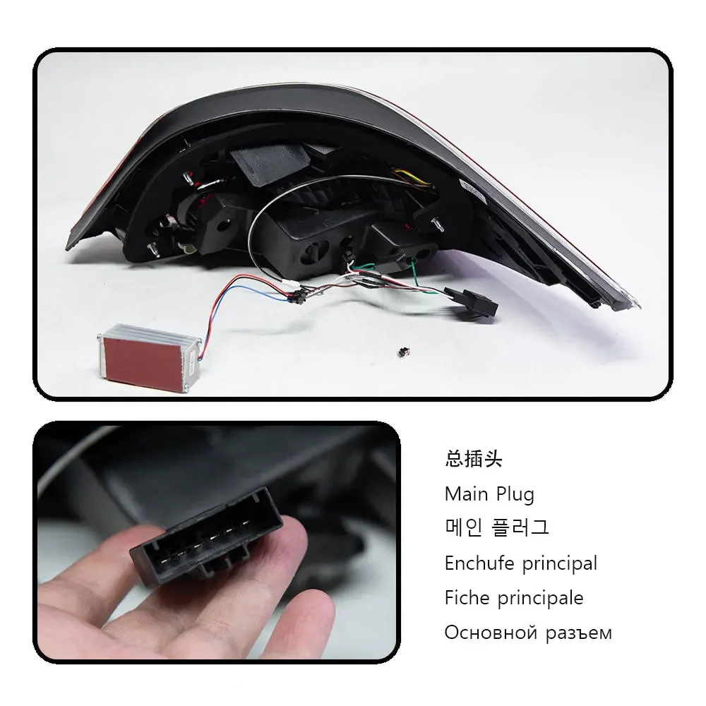 سيارة LED أضواء خلفية لسيارات BMW E60 الضوء الخلفي 2004-2007 2008-2010 520i 523i 525i 530i 550i 545i الخلفية الضباب الفرامل بدوره مصباح إشارة #3