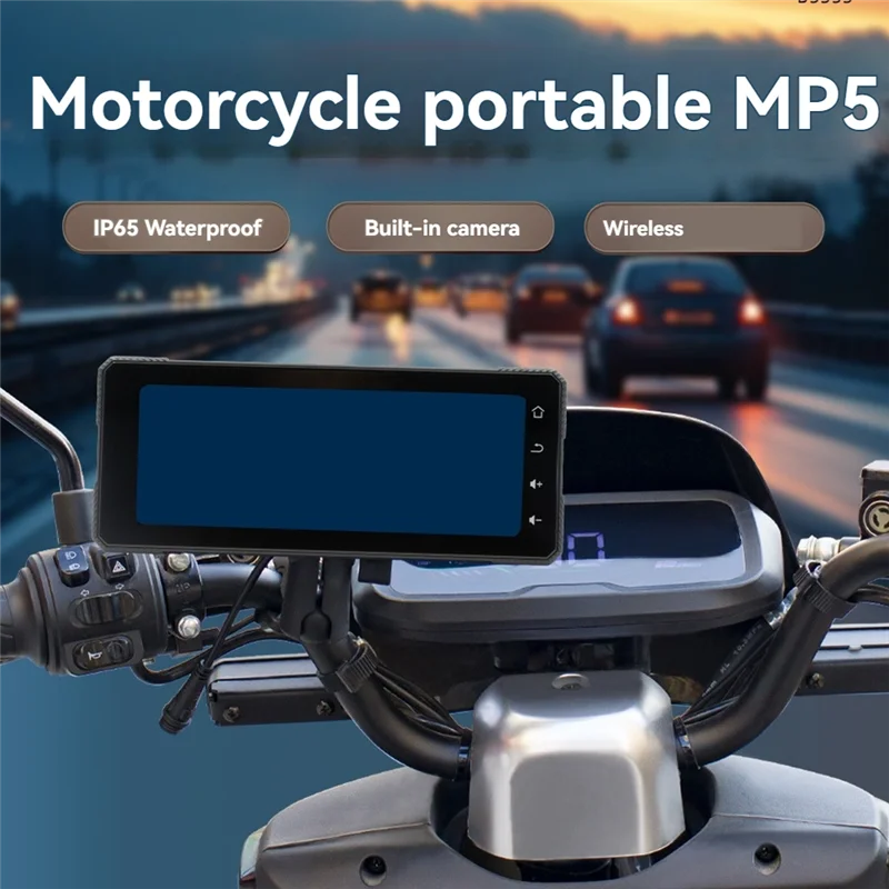 

6.86 Inch Motorcycle Bluetooth Portable Screen GPS Navigation IP65 Waterproof Wireless Carplay Android Auto MP5 Player