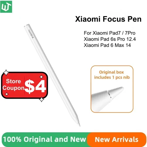 Imagen 1 del producto Lápiz óptico de enfoque Xiaomi para Xiaomi Pad 7/7Pro,Mi Pad 6S Pro 12,4 lápiz inteligente táctil dibujar escritura pantalla miPad lápiz óptico