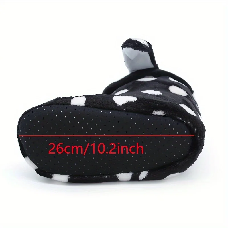 Women Cotton Slippers For Women Winter With Heels For Indoor Use Soft Sole Warm Home Non-Slip Furry Cotton Shoes For Women Winte