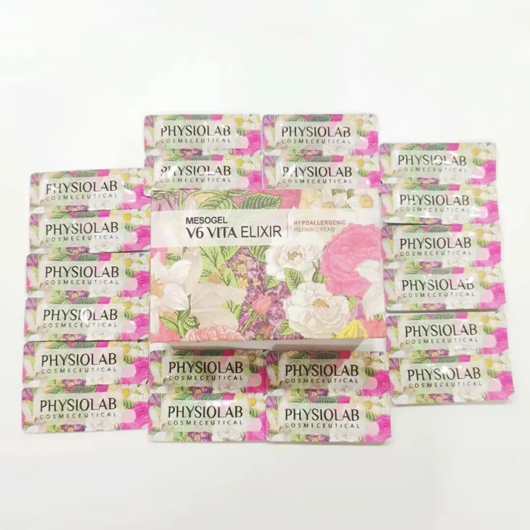 Crema reparadora de flores y vitaminas V6, Microblading coreano, reparación hidratante regeneradora de la piel, Gel para cejas y labios, cuidado de la piel Facial