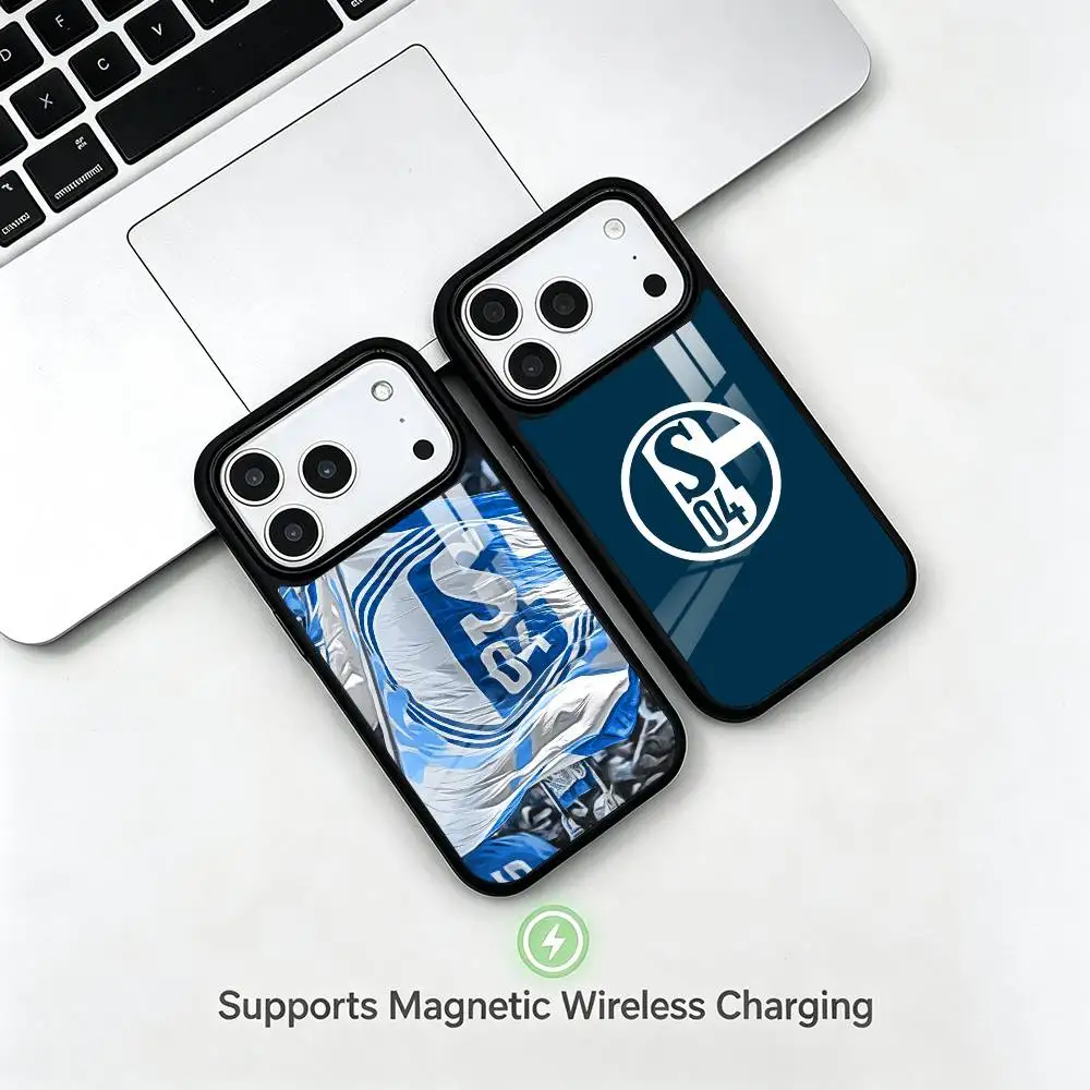Football S-Schalke-04  gift Phone Case For iPhone17,16,15,14,13,12,11 Plus,Pro Allows magnetic wireless charging
