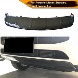 Front Bumper Lip Spoiler Splitters For Porsche Macan Standard 2014 2015 2016 2017 Carbon Fiber Front Bumper Guard
