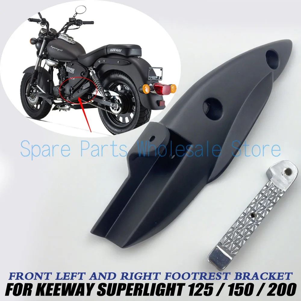 Accessoires de moto Superlight125, support de pédale avant gauche droite, repose-pieds, nouveau pour Keeway Superlight 125 / 150 / 200