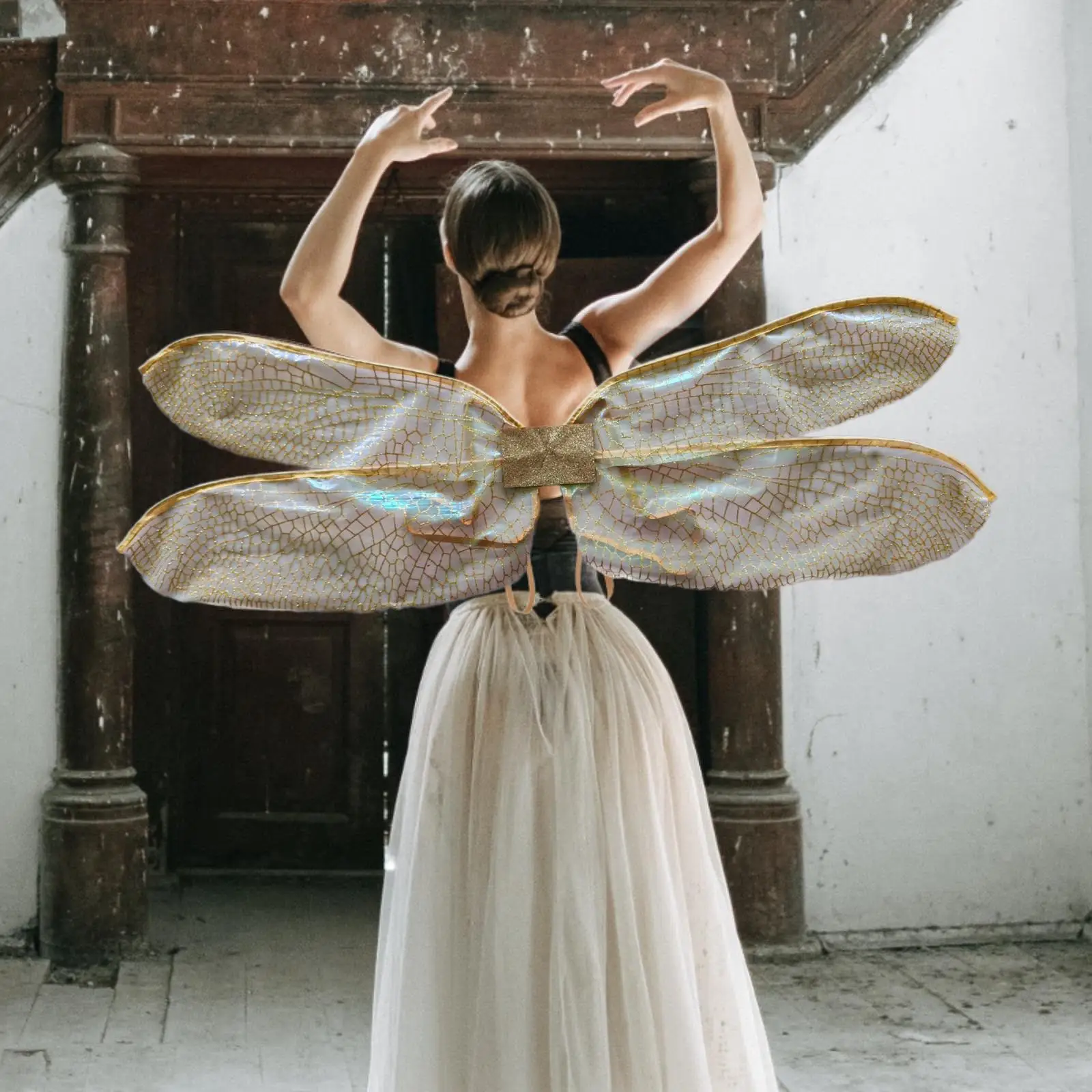 

Fairy Dragonfly Wing Cosplay Costume Accessories Princess Wing for Photo Props Halloween Holiday Performance Birthday Party