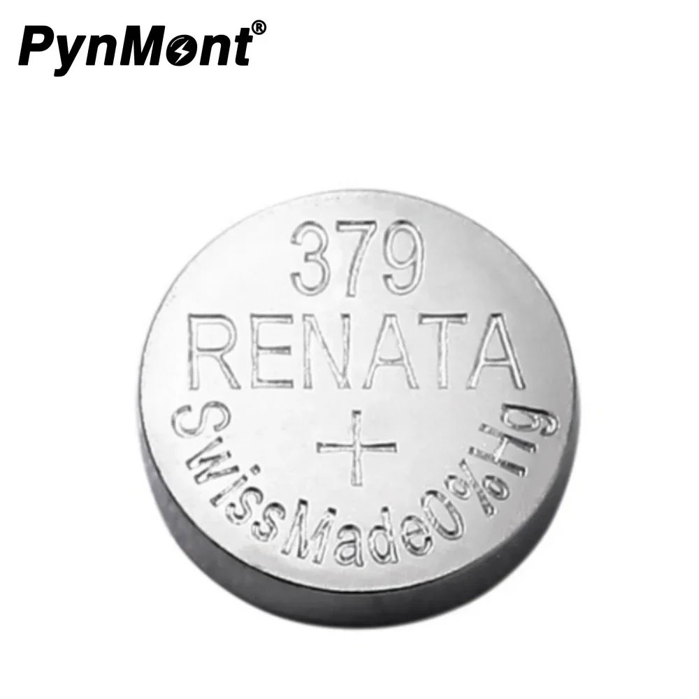 10PCS RENATA Silver Oxide Watch Battery 379 SR521SW 521 1.55V 100% Original Brand Renata 379 Renata 521 Battery