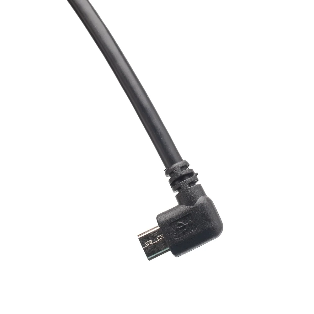30cm マイクロ USB マウント延長ダッシュフラッシュケーブル 車、ボート、オートバイ、トラックダッシュボード用 (マイクロ USB) 直角