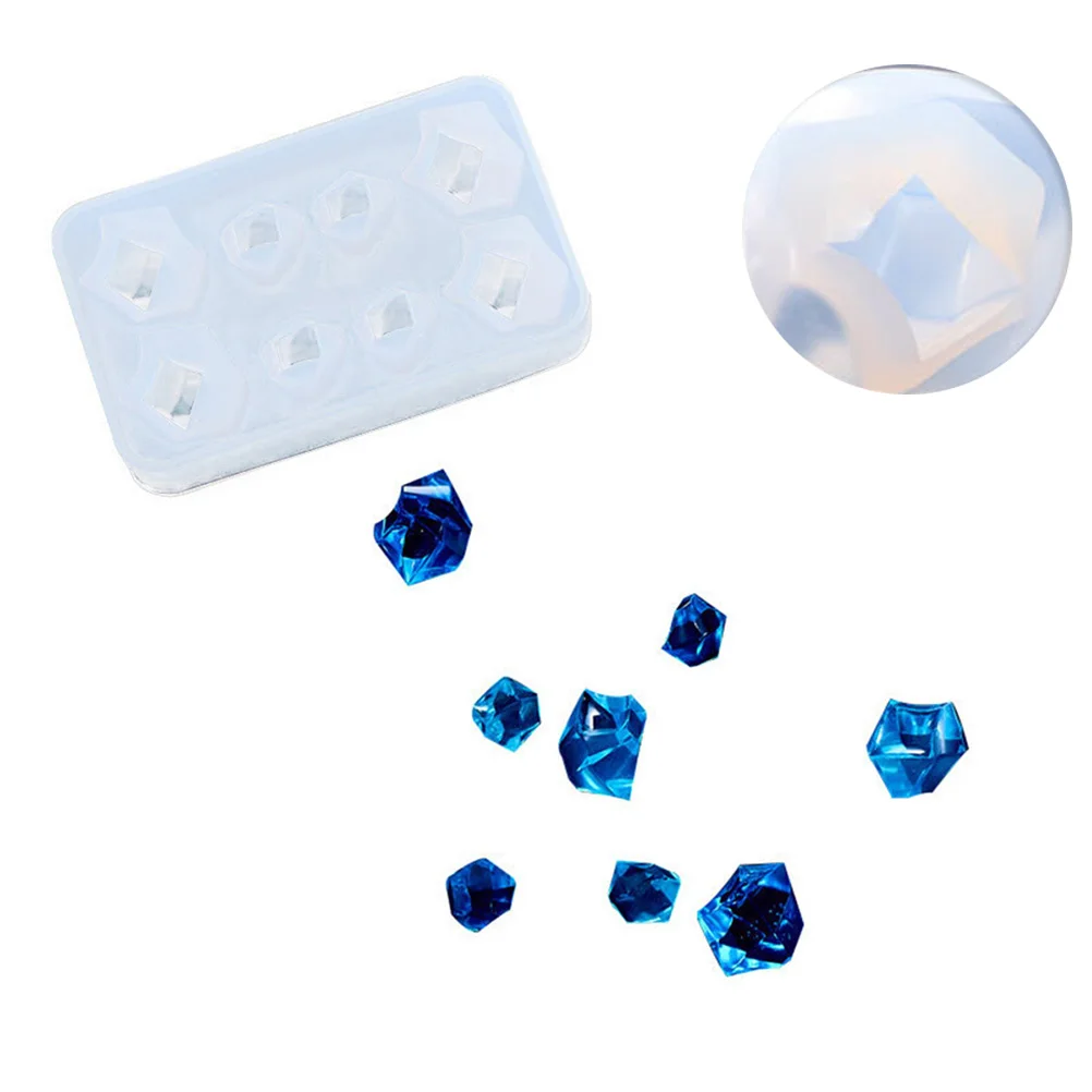 

Силиконовая гелевая форма с кристаллами, экологически чистый инструмент для изготовления ювелирных изделий, серьги, ожерелья, браслеты, брелки, формы для кубиков льда