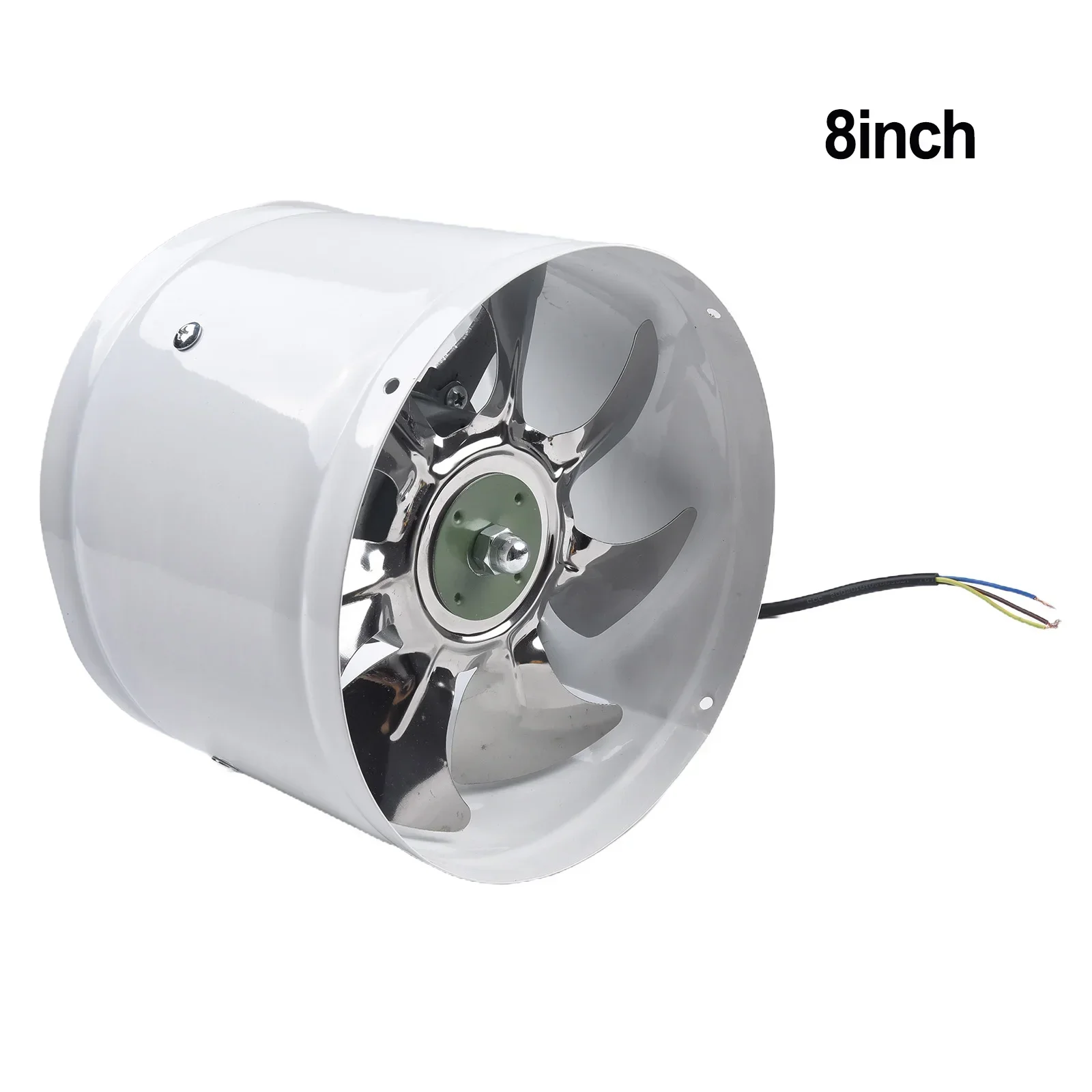 Efficient 200mm Inline Fan for Smoke Extraction with Easy Integration into Ventilation Ducts and Quiet Performance