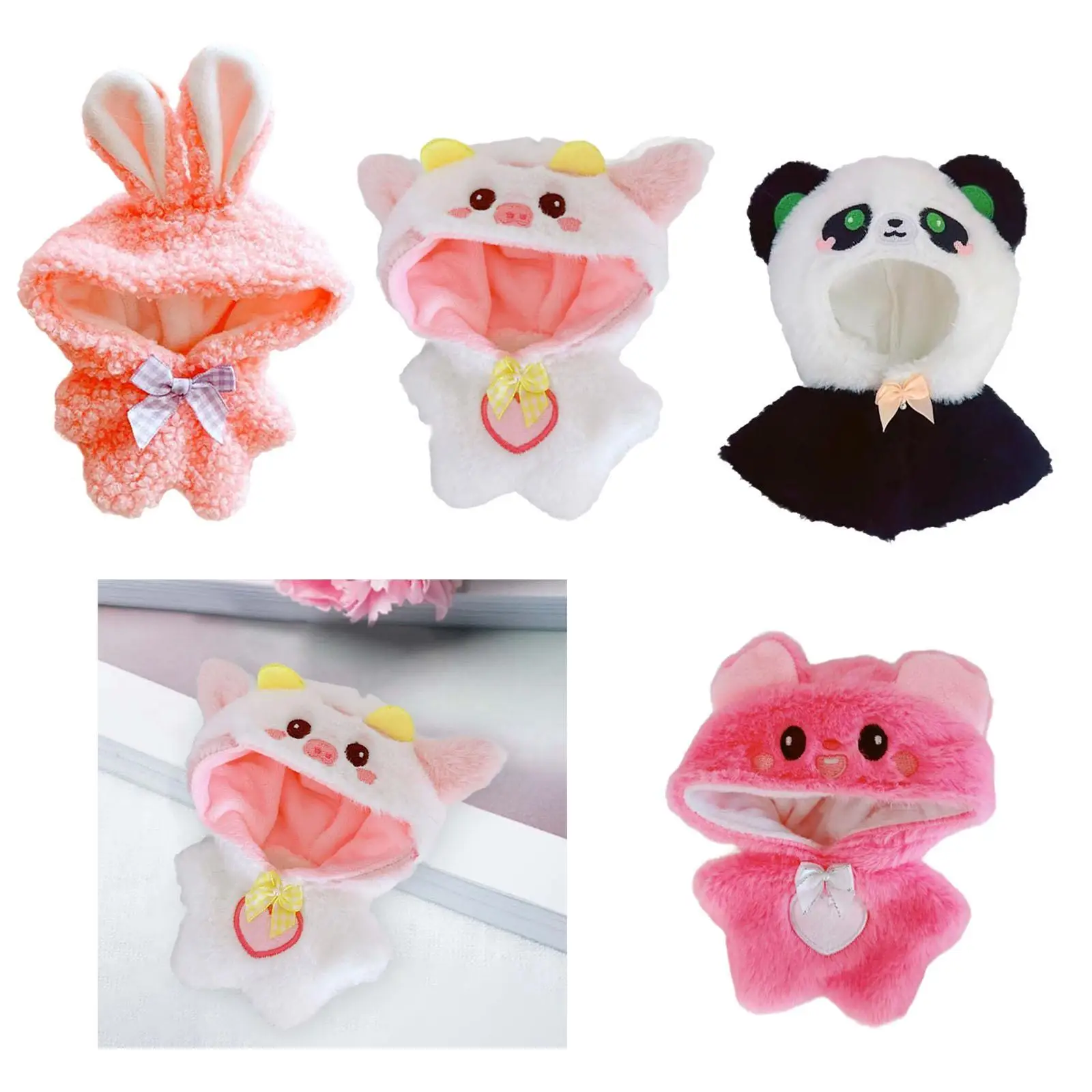 Ropa de peluche de muñeca Outifit, accesorios para fotos de vestir, muñeca DIY suave, mono de muñeca, DIY para niña juguete de muñeca, regalo de muñeca coleccionable