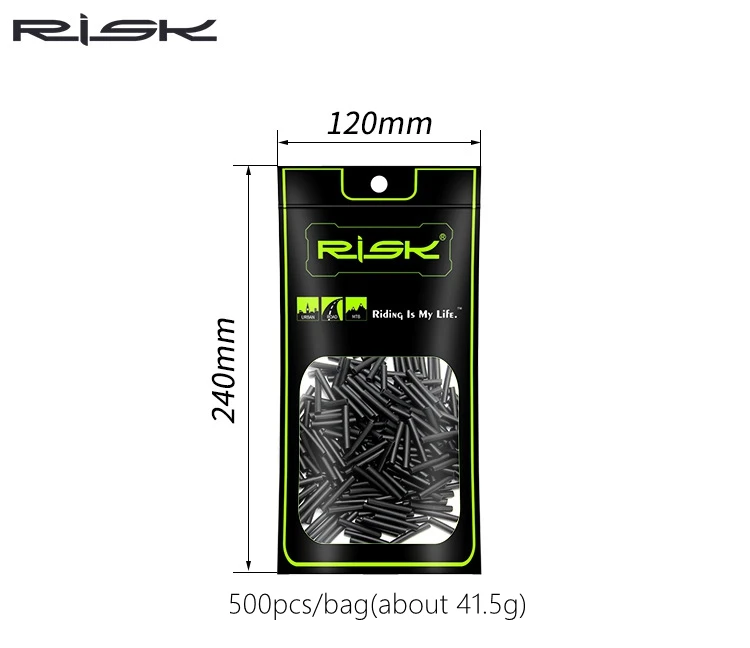 RISIKO 20 Stück Ultraleichte Fahrradschalthebel-Innenkabelspitzen, Drahtendkappe, Bremskabelspitzen, Crimps, Schrumpfschlauch, Endkappen für Fahrradkabel – Detail 9