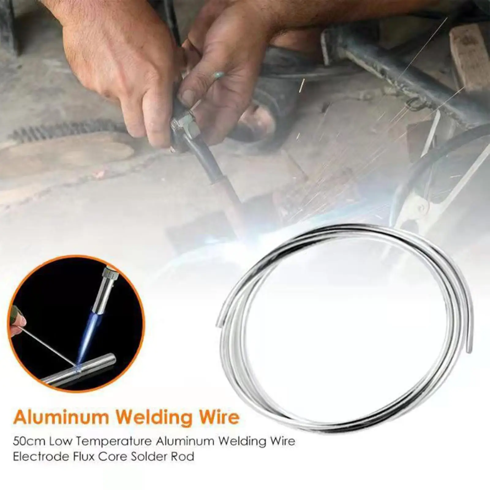 Low Temperature Aluminum Welding Rods with Flux Core for Alu Repair Easy Melt Soldering Wire