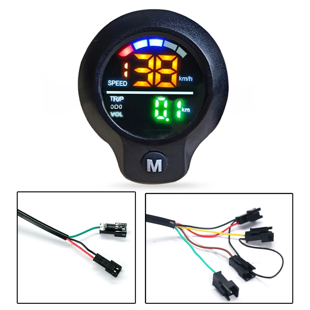 Ebike Throttle Bicycle Digital Display Voltage Display Battery Level Display Good Compatibility Mileage Display