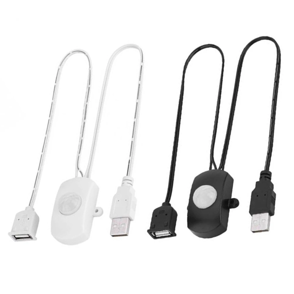 

PIR Infrared Motion Switch USB Interface Body Infrared Detector Switch Portable Adjustable for Bathroom Basement