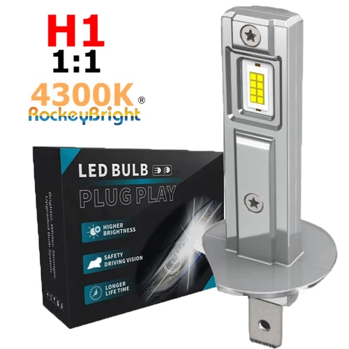 Imagen 2 del producto 2 uds 200W 20000lm HB3 H1 faros LED 4300K 6000K M1P H1 H11 H8 9005 9006 hb3 hb4 H1 H3 bombilla de faro led para coche H4