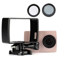 Grey UV Filter For Xiaomi Yi 4K Action Camera Accessories Lens Cover/Case Border Adapter Protect Frame Holder Support Protective