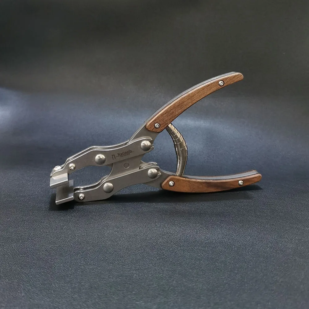 For Nattools Leather Flat Pliers Stainless Steel Professional Handmade DIY Craftsman LeatherCrafts Parallel Clamp Tools