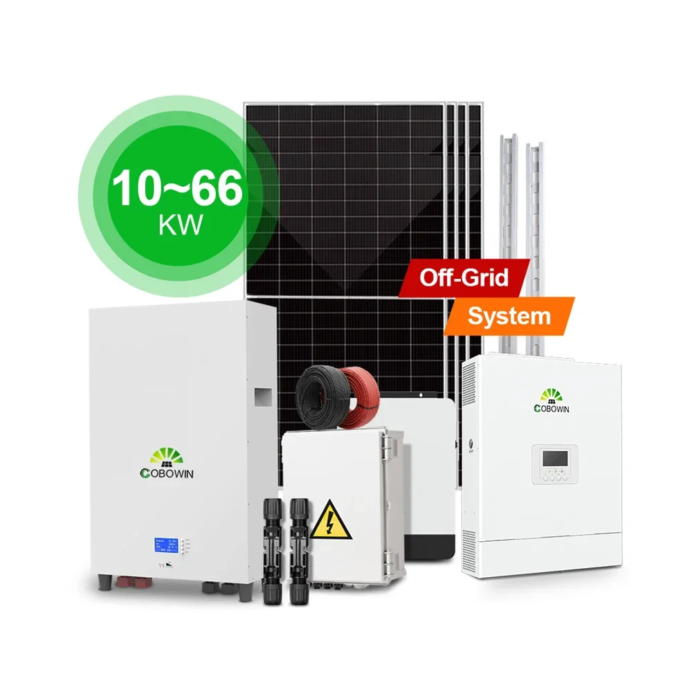 New Arrival 5KW 10KW 15KW 20KW 25KW 30KW Solar Panel System For Houses 220V Solar Energy Storage System Kits Farm