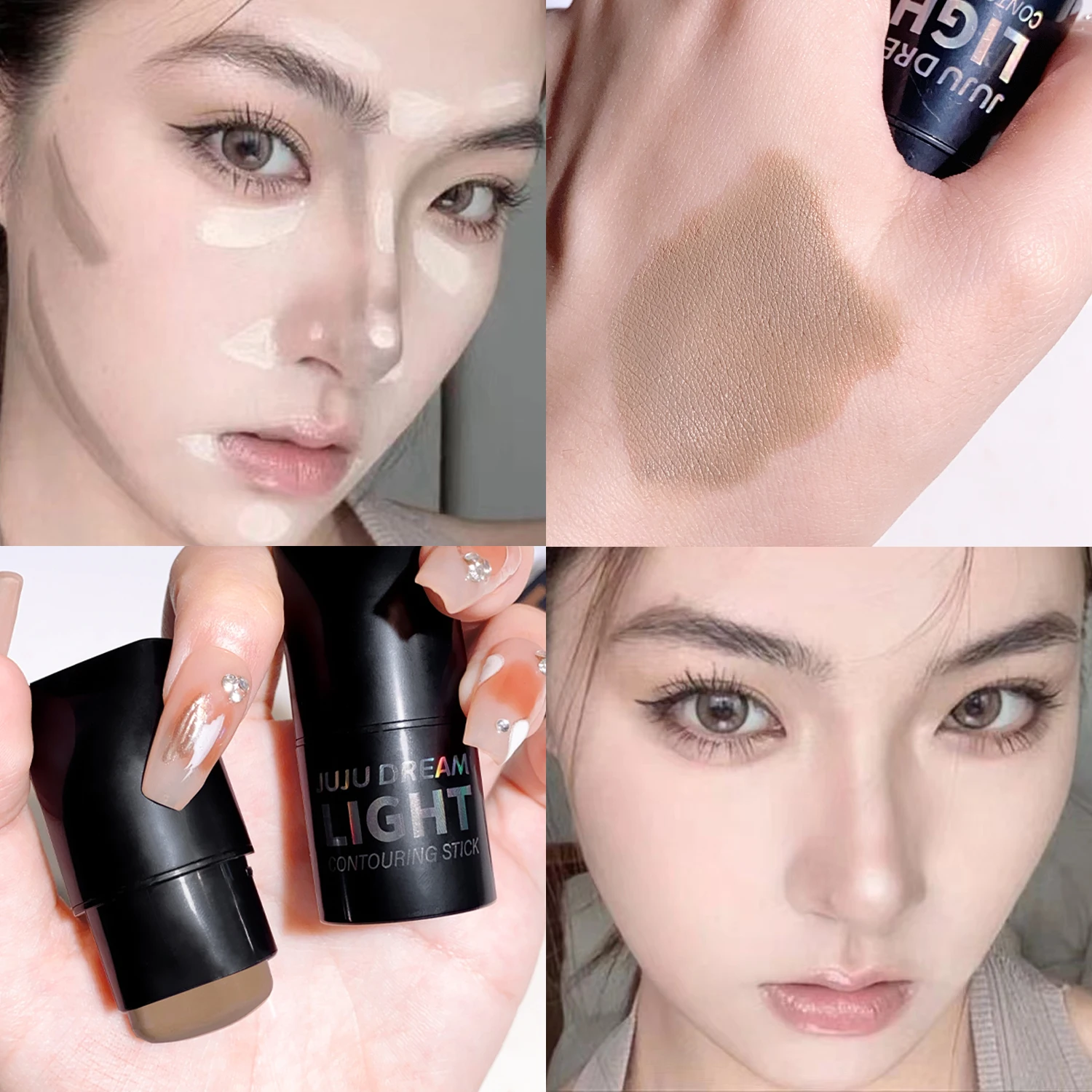 High-light trimming stick contour shadow cream natural nude makeup three-dimensional brightening lying silkworm contour stick