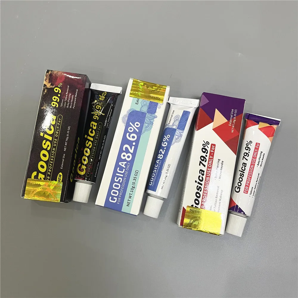 

10PCS Goosica Tattoo Cream Before Permanent Makeup Microblading Eyebrow Lip Tattoo Body Art Wholesale 10G