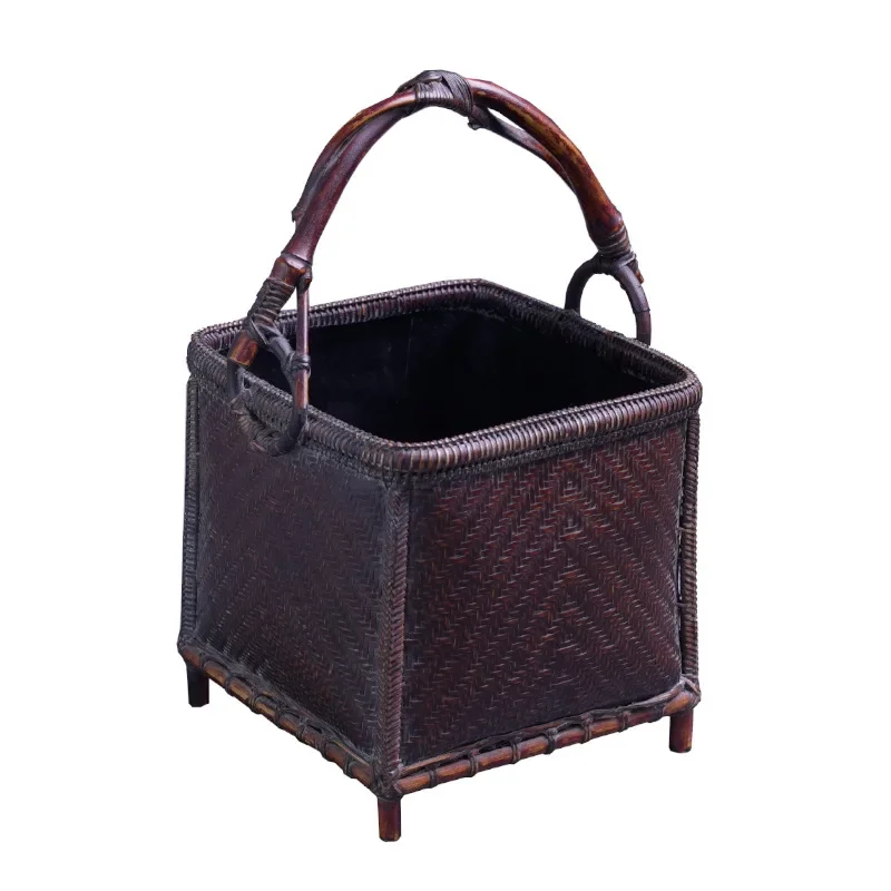 

Handmade bamboo basket, charcoal storage basket, carbon basket, boiling water and tea carbon stove