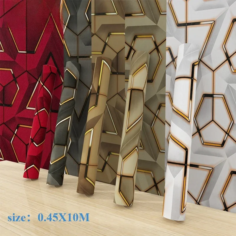 

Self-adhesive wallpaper 3d three-dimensional geometric wall stickers transformation wall wallpaper self-adhesive