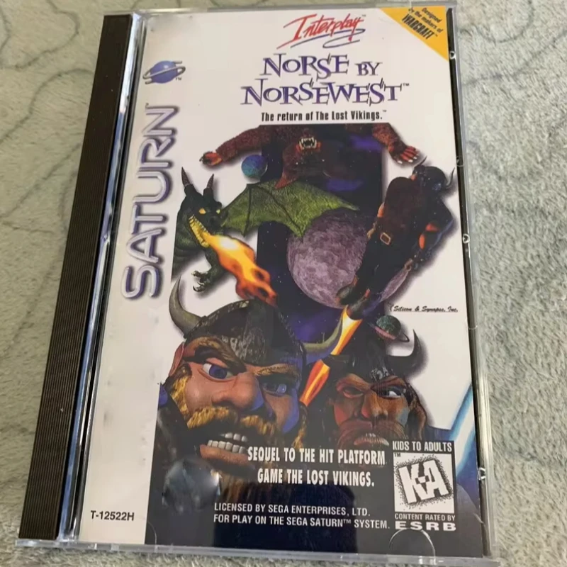 

Saturn Copy Disc Game The return of the Lost Vikings With Manual Unlock SS Console Game Optical Drive Retro Video Direct Reading