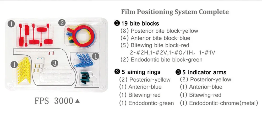 1 Set FPS3000 Dental X-Ray Sensor Holder Positioner Complete X-Ray Film Positioning XCP Type  X Ray RVG Vatech Sensor Positioner