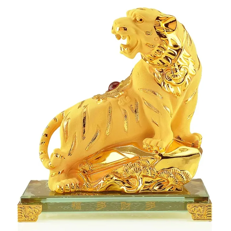 2025 Resin Feng Shui Statue Home Office Monkey Cow Desktop Decoration Zodiac  Sand Golden Collection Gift