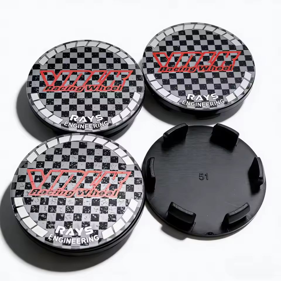 4x 51mm Volk Rays Nabendeckel Radkappen Nabenkappen