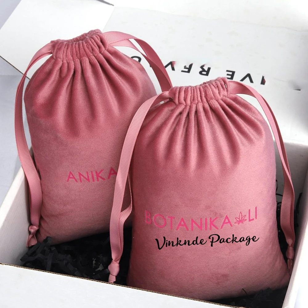 

50 шт. бархатный чехол для упаковки на шнурке, персонализированные ювелирные изделия, серьги, ожерелье, сумки для колец, высокое качество, свадебный подарок, хранение конфет